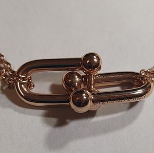 Tiffany & Co. Hardware Double Link Pendant 18k rose gold